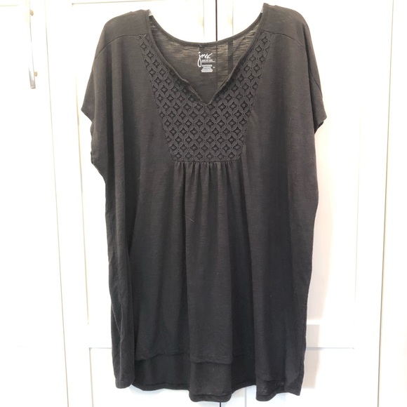 Just My Size 3x black short sleeve tunic - Picture 1 of 5